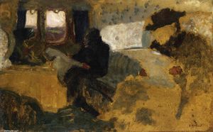Jean Edouard Vuillard - The First Class Compartment