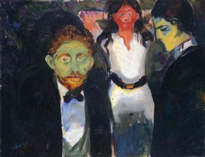 Edvard Munch - Jealousy. From the series The Green Room