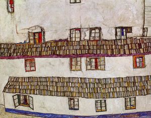 Egon Schiele - Windows (Facade of a House)