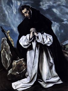 El Greco (Doménikos Theotokopoulos) - St. Dominic praying