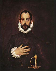 El Greco (Doménikos Theotokopoulos) - The Knight with his hand on his breast