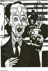Ernst Ludwig Kirchner - Portrait of Dr. Huggler