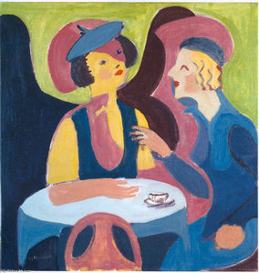 Ernst Ludwig Kirchner - Two Women in a Cafe