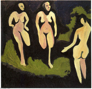 Ernst Ludwig Kirchner - Nudes in a Meadow