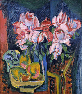 Ernst Ludwig Kirchner - Pink Roses