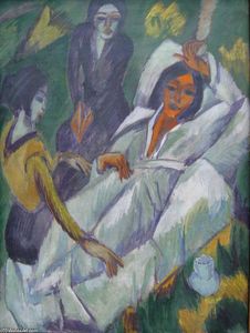 Ernst Ludwig Kirchner - Woman at Tea Time: Sick Woman