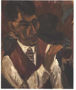 Ernst Ludwig Kirchner - Portrait of Otto Mueller with Pipe