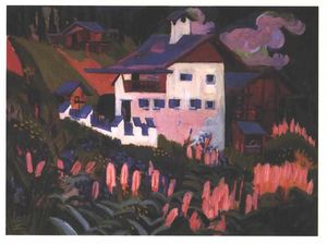 Ernst Ludwig Kirchner - House in the Meadows