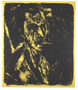 Ernst Ludwig Kirchner - Self-portrait with Cigarette