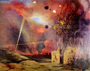 Felix Vallotton - Landscape off ruins and fires