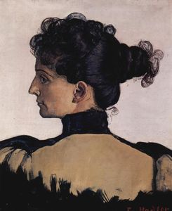 Ferdinand Hodler - Portrait of Berthe Jacques, wife of the artist