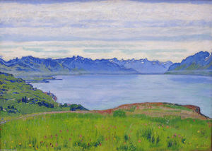 Ferdinand Hodler - Landscape on Lake Geneva
