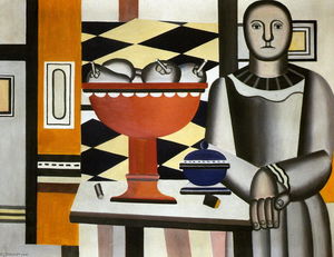 Fernand Leger - The Woman with the fruit dish