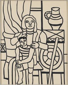 Fernand Leger - Mother and child