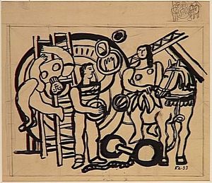 Fernand Leger - The rider ( the juggler, the acrobat)