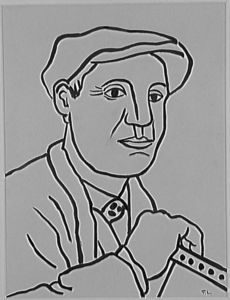 Fernand Leger - Portrait of a man with the hat, Study for builders