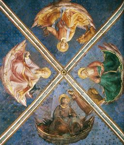 Fra Angelico - View of the chapel vaulting