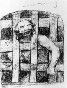 Francisco De Goya - Lunatic behind Bars
