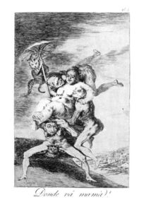 Francisco De Goya - Where is mother going.