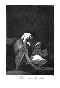 Francisco De Goya - She is well pulled down