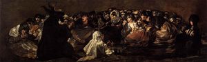 Francisco De Goya - The Great He-Goat Or Witches Sabbath