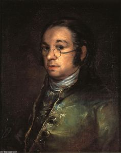 Francisco De Goya - Self portrait with spectacles