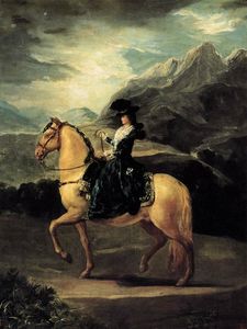 Francisco De Goya - Portrait of Maria Teresa de Vallabriga on horseback