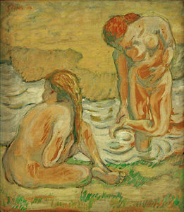 Franz Marc - Two bathing girls