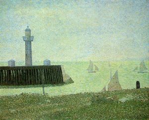 Georges Pierre Seurat - End of the Jetty, Honfleur