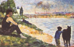 Georges Pierre Seurat - Boy with horse