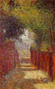 Georges Pierre Seurat - Rue St. Vincent in Spring