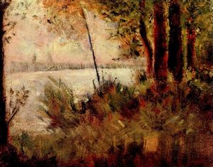 Georges Pierre Seurat - Grassy Riverbank
