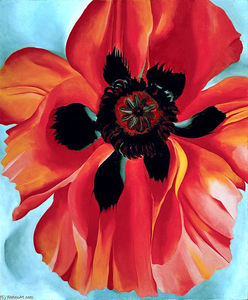 Georgia Totto O-keeffe - Red Poppy VI