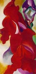 Georgia Totto O-keeffe - Red Snapdragons