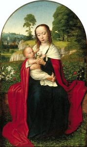 Gerard David - The Virgin and Child in a Landscape