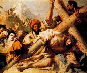 Giovanni Domenico Tiepolo - Christ's Fall on the way to Calvary