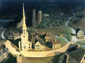 Grant Wood - The Midnight Ride of Paul Revere