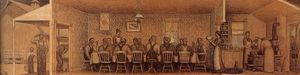 Grant Wood - The Thresher-s supper