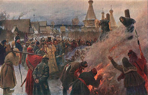 Grigoriy Myasoyedov - The burning of Archpriest Avvakum