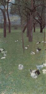 Gustave Klimt - After the Rain (Garden with Chickens in St. Agatha)