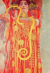 Gustave Klimt - University of Vienna Ceiling Paintings (Medicine), detail showing Hygieia