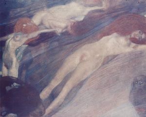 Gustave Klimt - Bewegte Wasser