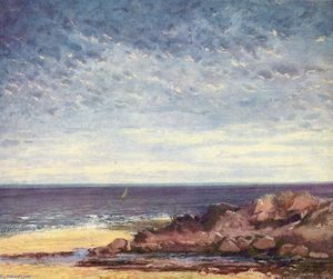 Gustave Courbet - Sea Coast in Normandy
