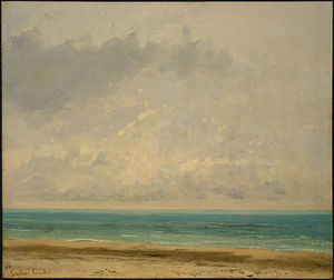  Oil Painting Replica Calm Sea, 1866 by Gustave Courbet (1819-1877, France) | WahooArt.com