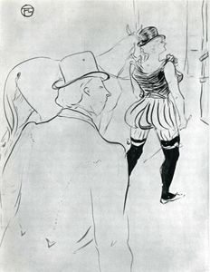 Henri De Toulouse Lautrec - In the Wings at the Folies Berg re