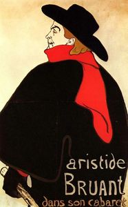 Henri De Toulouse Lautrec - Aristide Bruant in his cabaret