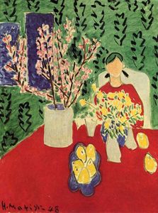 Henri Matisse - Plum Blossoms, Green Background