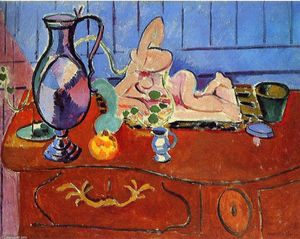 Henri Matisse - Still Life with a Pewter Jug and Pink Statuette
