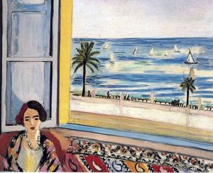 Henri Matisse - Seated Woman, Back Turned to the Open Window