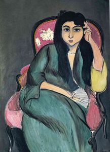 Henri Matisse - Laurette in Green in a Pink Chair
